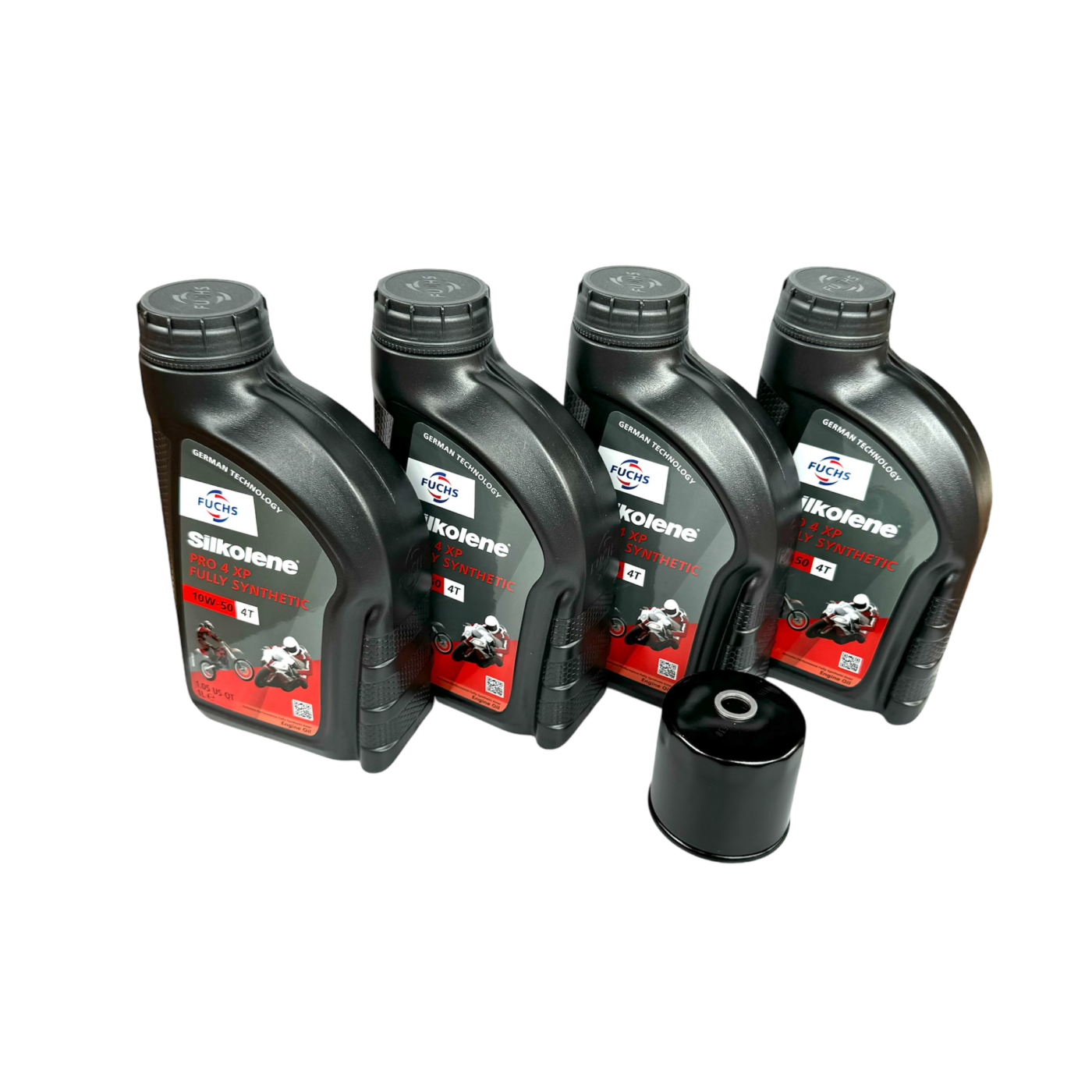 4 Liter Service Kit for RSV4 Tuono V4 with Silkolene Pro4 Xp 10w50