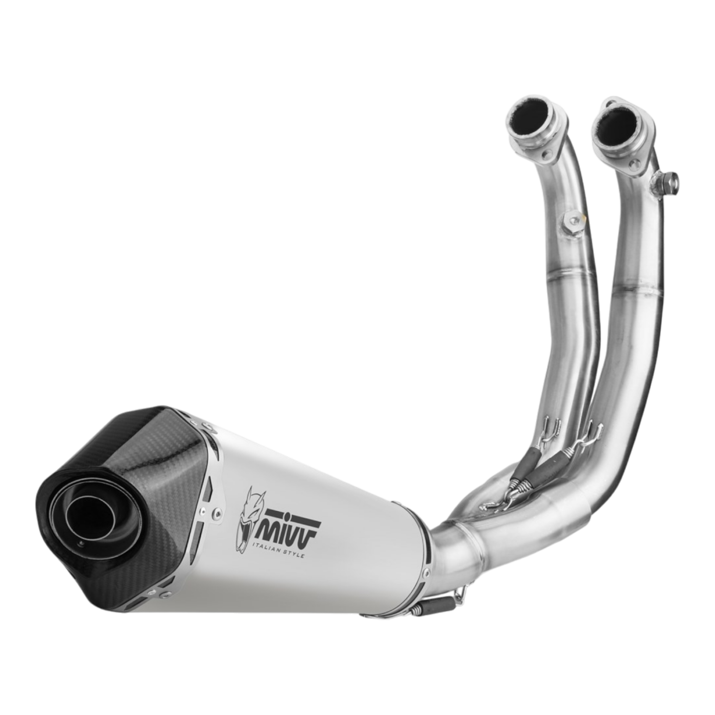 Mivv Delta Race Stainless Steel Complete Exhaust for Aprilia RS660 and Tuono 660
