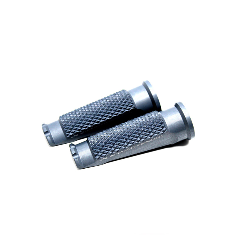 POGGIAPIEDI VALTERMOTO TITANIO + ADATTATORI NERI PILOTA PER DUCATI DIAVEL 2011>2018