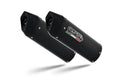 COPPIA SCARICHI GPR FURORE NERO OPACO OMOLOGATO KAWASAKI ZX10R 2006-2007