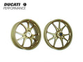 PAIR OF MARCHESINI M9RS CORSE GOLD MAGNESIUM RIMS FOR DUCATI PANIGALE V4 2018-2024