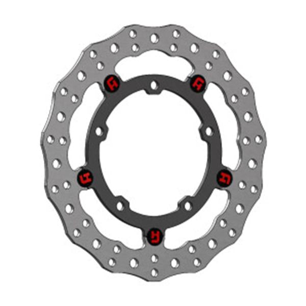 DISCO FRENO ANTERIORE 290MM FLOTTANTE WAVE NERO ACCOSSATO KAWASAKI NINJA 125 2019-2020