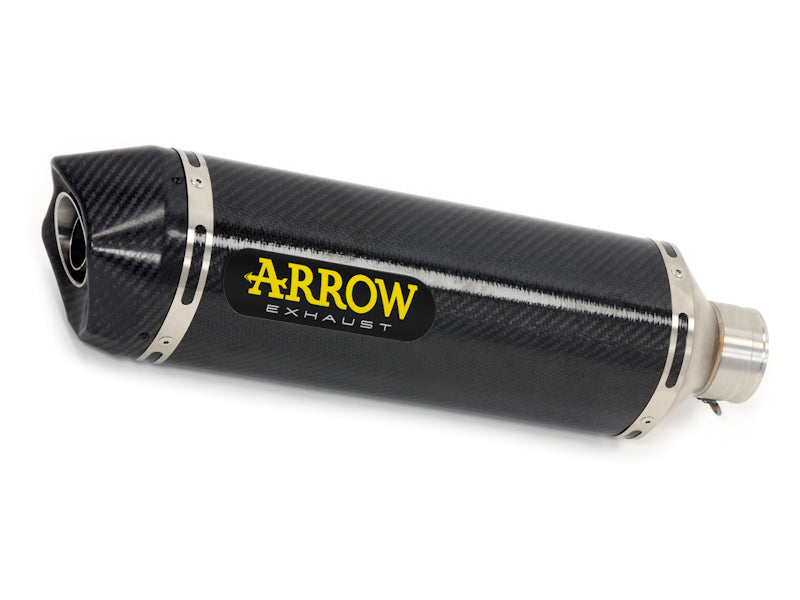 TERMINALE ARROW MAXI RACE TECH OMOLOGATO ALLUMINIO NERO PER HONDA CRF1000L AFRICA TWIN 2020-