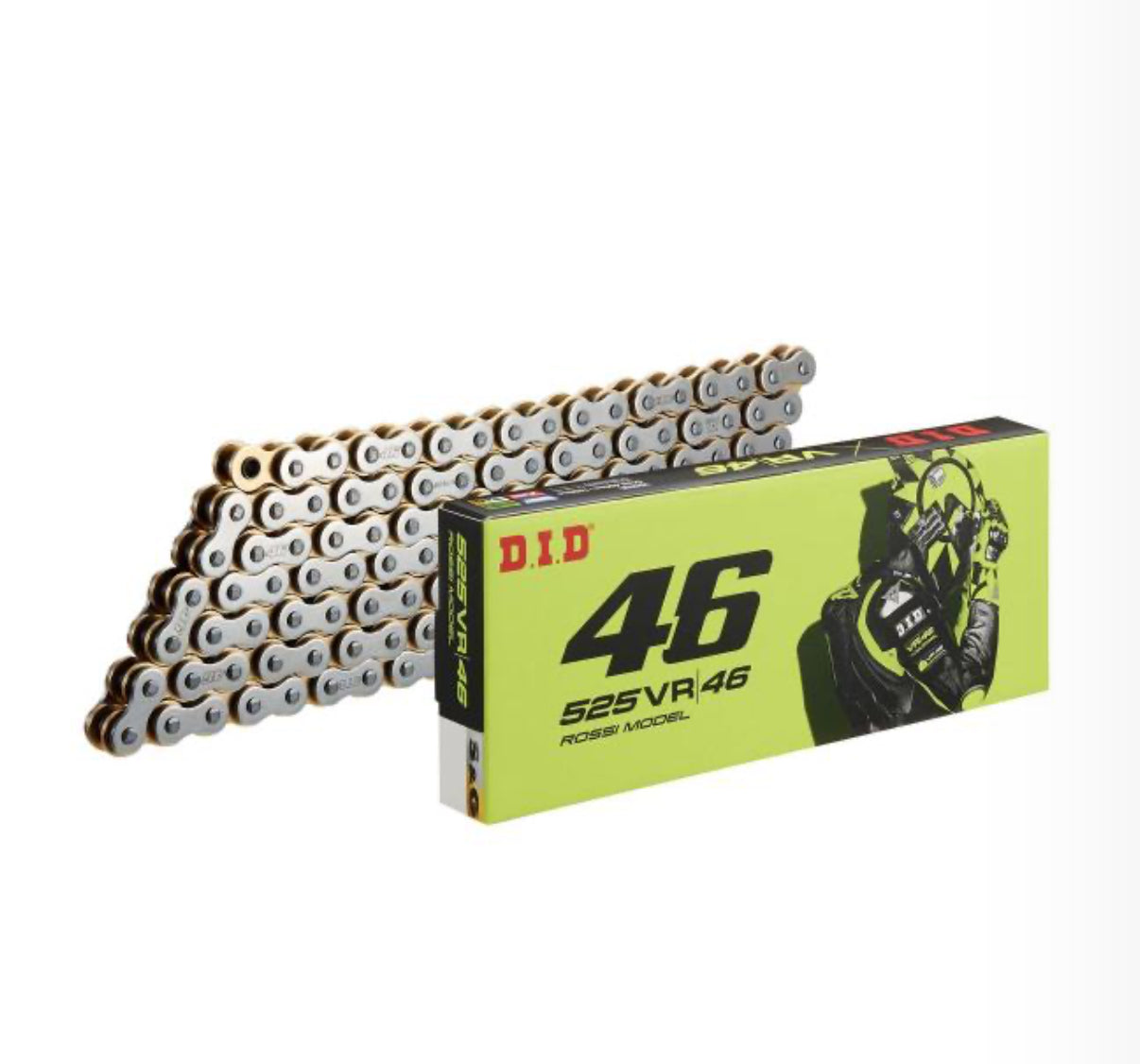 CATENA DID PASSO 520 VR46 ORO/SILVER 114 MAGLIE KAWASAKI NINJA 650 ABS 2017-2020