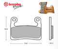 BREMBO RACING Z04 - 107A48611 PASTIGLIE FRENO MESCOLA SINTERIZZARE BMW S1000RR 2019-2023