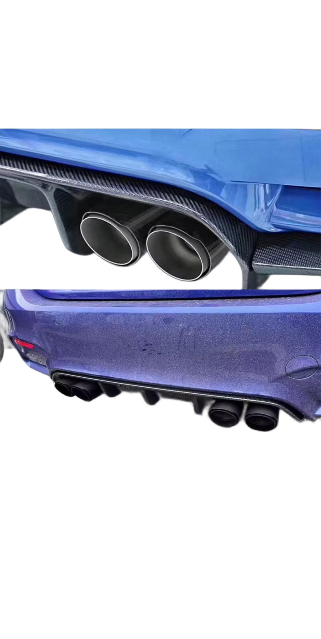 Carbon Fiber Exhaust Tips for BMW M2/M3/M4 4 Pcs