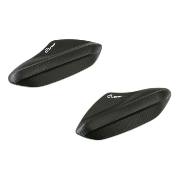 Pair of Lightech Rearview Mirror Caps in Black ERGAL for Aprilia RSV4R/FACTORY 2009-2023