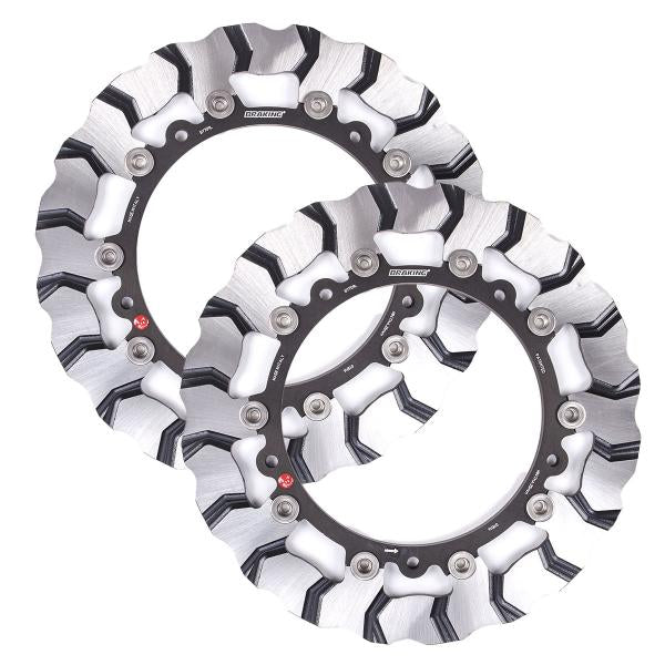 Pair of front brake discs BRAKING BATFLY ROAD BMW S1000RR 2009-2016