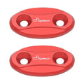 COPPIA TAPPI SPECCHIO LIGHTECH ALLUMINIO ROSSO BMW S1000RR 2009-2018