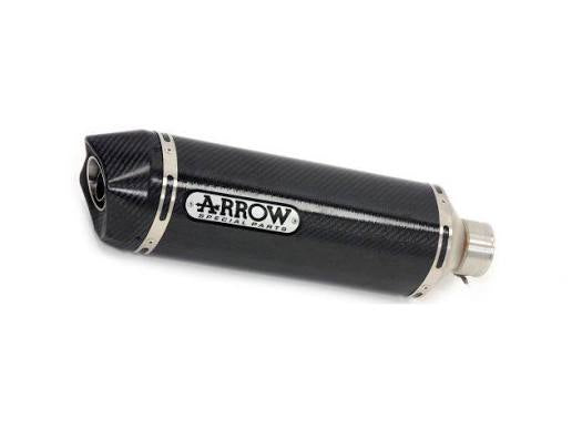 ARROW RACE TECH APPROVED BLACK ALUMINUM TERMINAL PAIR FOR APRILIA TUONO 1000R/FACTORY 2006>2010