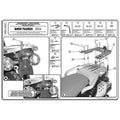 GIVI MONOKEY REAR TOP BOX MOUNT BMW F650GS 2004-2007