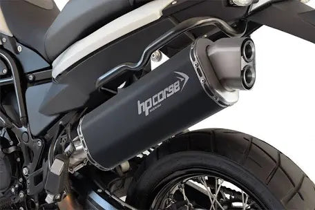 HPCORSE 4-TRACK R BLACK EXHAUST APPROVED BMW F800GS/ADVENTURE 2008-2017