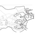 PORTAVALIGIE LATERALE STAFFE GIVI MONOKEY O RETRO FIT BMW R1100GS 1994-1999