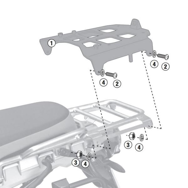 PORTAVALIGIE LATERALE STAFFE GIVI MONOKEY CAM-SIDE BMW R1200GS 2004-2012