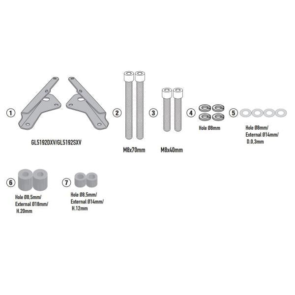 ATTACCO POSTERIORE BAULETTO KAPPA MONOKEY MONOLOCK HONDA ADV350 2022