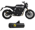 TERMINALE DI SCARICO ARROW REBEL OMOLOGATO IN ACCIAIO NERO PER BRIXTON CROSSFIRE 500X 2021>2023