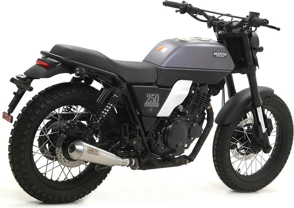 TERMINALE DI SCARICO ARROW PRO RACE OMOLOGATO IN ACCIAIO PER BRIXTON GLANVILLE 250X 2018>2019