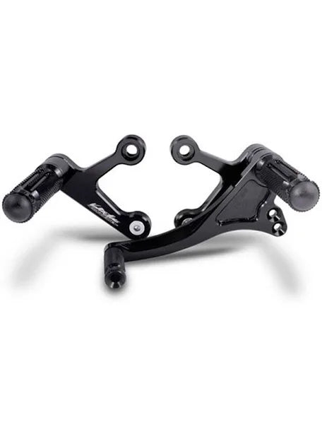 PEDANE ARRETRATE VALTERMOTO REGOLABILI TIPO 1.5 NERE PER HONDA CB1000R 2008>2017