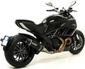 TERMINALE DI SCARICO ARROW RACE-TECH OMOLOGATO IN ALLUMINIO DARK PER DUCATI DIAVEL 2011>2016