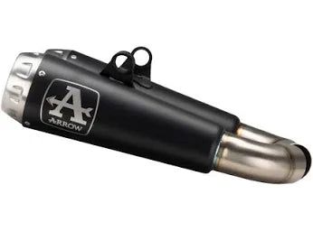 COPPIA TERMINALI ARROW PRO RACE OMOLOGATO ACCIAIO NERO PER DUCATI HYPERMOTARD 950 2019>2021