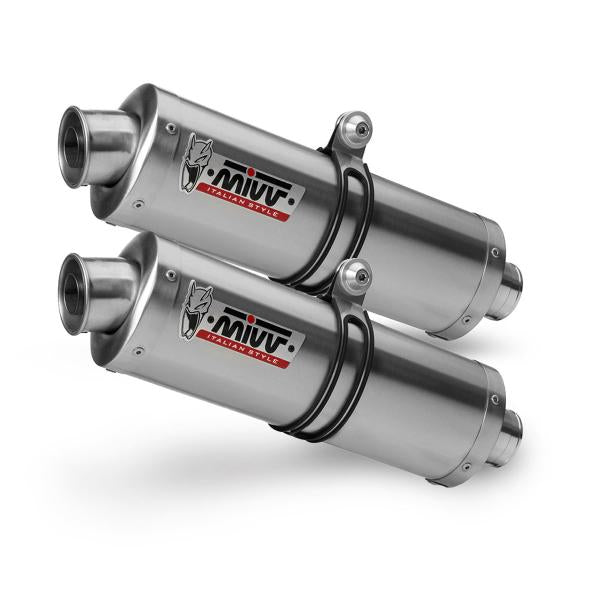 COPPIA SCARICHI MIVV OVAL ACCIAIO OMOLOGATO DUCATI MONSTER 695 2006-2008