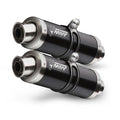 COPPIA SCARICHI MIVV GP ACCIAIO NERO OMOLOGATO DUCATI MONSTER 696 2008-2014