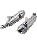 TERMIGNONI D101 TERMINALI DI SCARICO OMOLOGATI 80DB TITANIO PER DUCATI MONSTER 696 2008 08>13