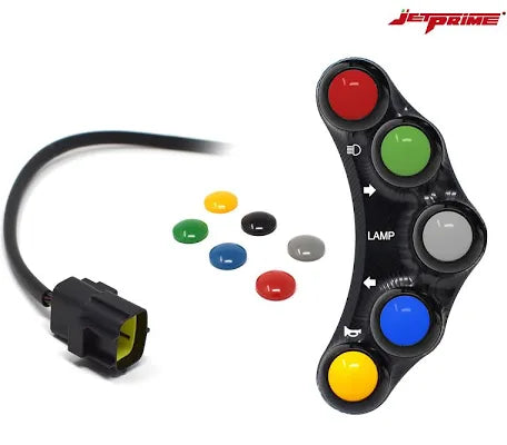 PULSANTIERA JETPRIME STRADALE SINISTRA 7 TASTI IN ALLUMINIO PER DUCATI MONSTER 796 2011>2015