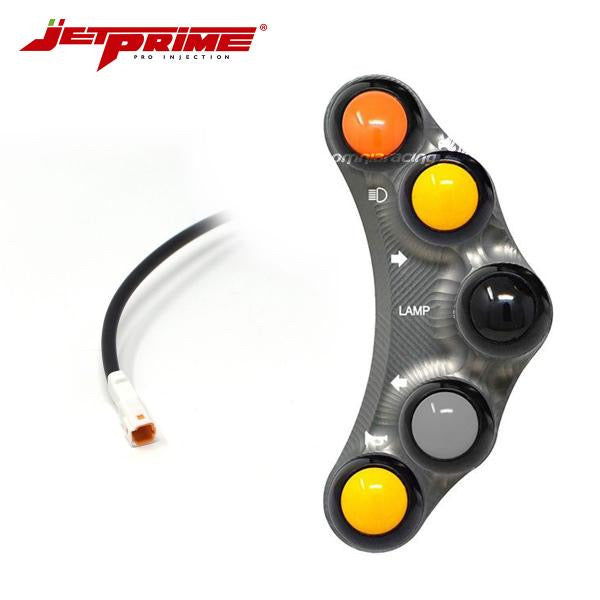 PULSANTIERA JETPRIME STRADALE SINISTRA 7 TASTI IN ALLUMINIO TITANIO PER DUCATI MONSTER 795 2012>2015
