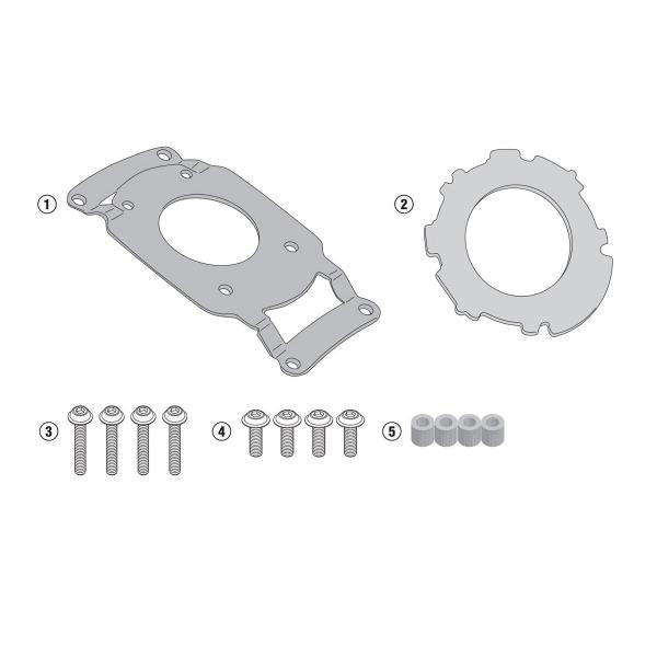 ATTACCO FLANGIA BORSA SERBATOIO GIVI TANKLOCK FANTICMOTOR CABALLERO SCRAMBLER 125 2018-2022
