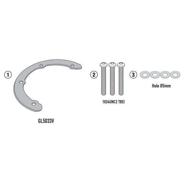 ATTACCO FLANGIA BORSA SERBATOIO GIVI TANKLOCK HARLEY DAVIDSON PAN AMERICA 1250 2021-2022