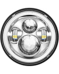 FARO HALO LED ANTERIORE 7.00" POLLICI OMOLOGATO COLORE ARGENTO SILVER PER MOTO HARLEY DAVIDSON