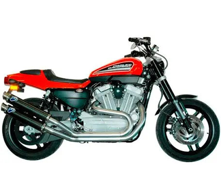 TERMIGNONI ROUND COPPIA DI TERMINALI DI SCARICO CARBONIO OMOLOGATO PER HARLEY DAVIDSON XR1200R