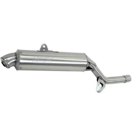 TERMINALE DI SCARICO ARROW ENDURO OMOLOGATO IN ACCIAIO INOX PER HONDA XRV750 AFRICA TWIN 1990>1992