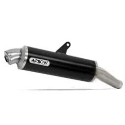TERMINALE ARROW MAXI RACE TECH OMOLOGATO ALLUMINIO NERO PER HONDA CRF1000L AFRICA TWIN 2016>2019