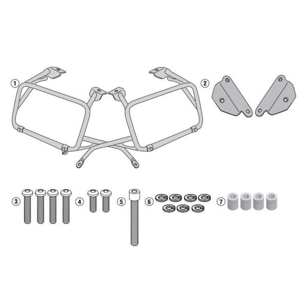 PORTAVALIGIE LATERALE STAFFE GIVI MONOKEY HONDA CRF1100L AFRICA TWIN 2020-2022