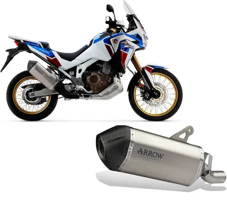 TERMINALE ARROW SONORA OMOLOGATO TITANIO PER HONDA AFRICA TWIN 1100/ADVENTURE SPORT 2020>2022