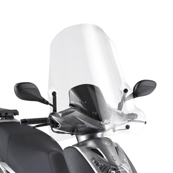 PARABREZZA KAPPA TRASPARENTE 66X64CM CON ATTACCHI PER KYMCO AGILITY 50/125/150/200 R16+ 2014>2018