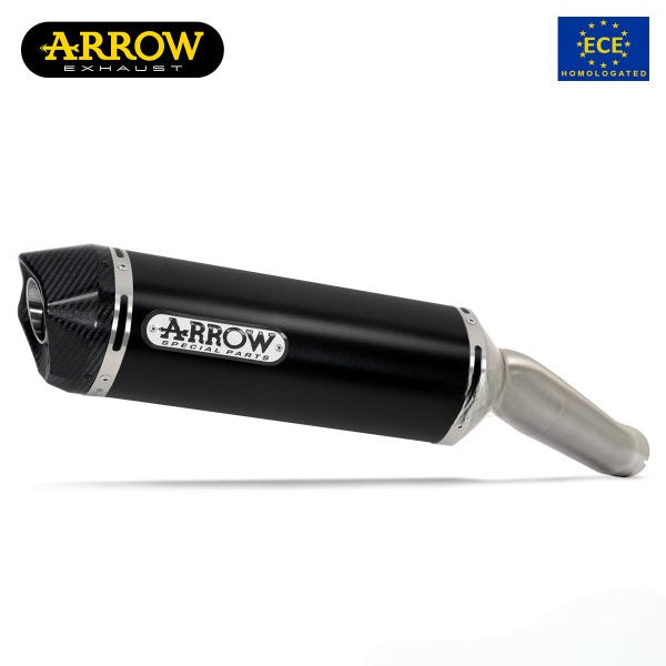 TERMINALE DI SCARICO ARROW RACE-TECH OMOLOGATO IN ALLUMINIO NERO PER HONDA CBR1000RR 2017>2019
