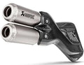 TERMINALE SCARICO AKRAPOVIC OMOLOGATO TITANIO DUCATI MULTISTRADA 950/1200 ENDURO 17-20