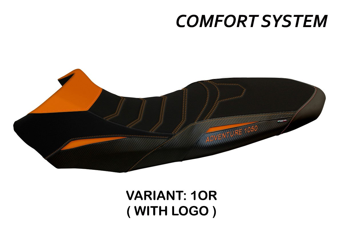 RIVESTIMENTO SELLA TPZ DAVAO COMFORT LOGO ARANCIO KTM 1290 ADVENTURE