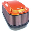 KIT 2 FILTRI ARIA DNA AIR BOX PROFILO ALTO IN ALLUMINIO ANODIZZATO ARANCIO PER KTM 1090/1190/1290