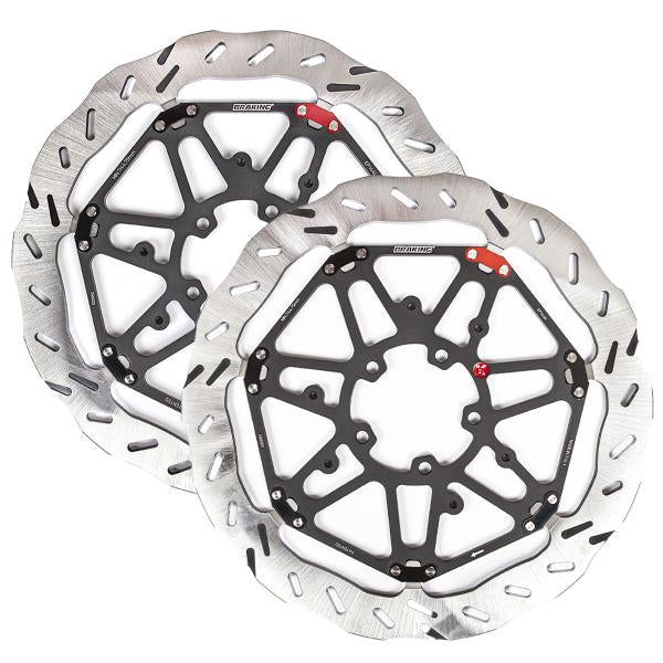 COPPIA DISCHI FRENO ANTERIORI BRAKING EPTA KTM SUPERDUKE R 1290 ABS 2014-2020