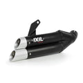 SCARICO IXIL L3XB DUAL HYPERLOW XL ACCIAIO NERO OMOLOGATO KTM DUKE 690 2012-2016