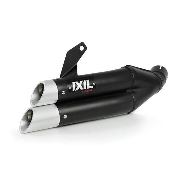 SCARICO IXIL L3XB DUAL HYPERLOW XL ACCIAIO NERO OMOLOGATO KTM DUKE 690 2012-2016