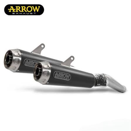 COPPIA TERMINALI DI SCARICO ARROW PRO RACE RACING IN ACCIAIO NERO PER KTM 790 DUKE 2018-2023