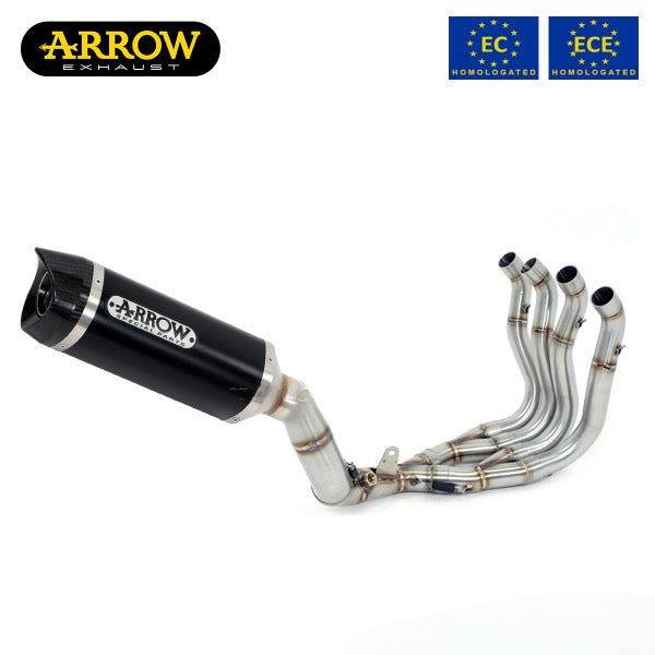 IMPIANTO DI SCARICO COMPLETO ARROW THUNDER OMOLOGATO IN ALLUMINIO DARK PER HONDA CBR650R 2019>2021