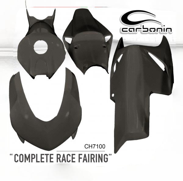 CARBONIN CARENA COMPLETA PISTA IN FIBRA DI CARBONIO PER HONDA CBR1000RR 2004>2005