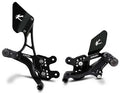 PEDANE ARRETRATE VALTERMOTO REGOLABILI TIPO 1.5 NERE PER HONDA CBR1000RR 2006>2007