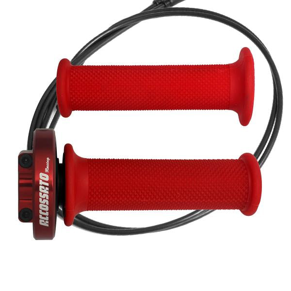 COMANDO GAS RAPIDO ACCOSSATO ROSSO MANOPOLE ROSSE HONDA CBR1000 2004-2012